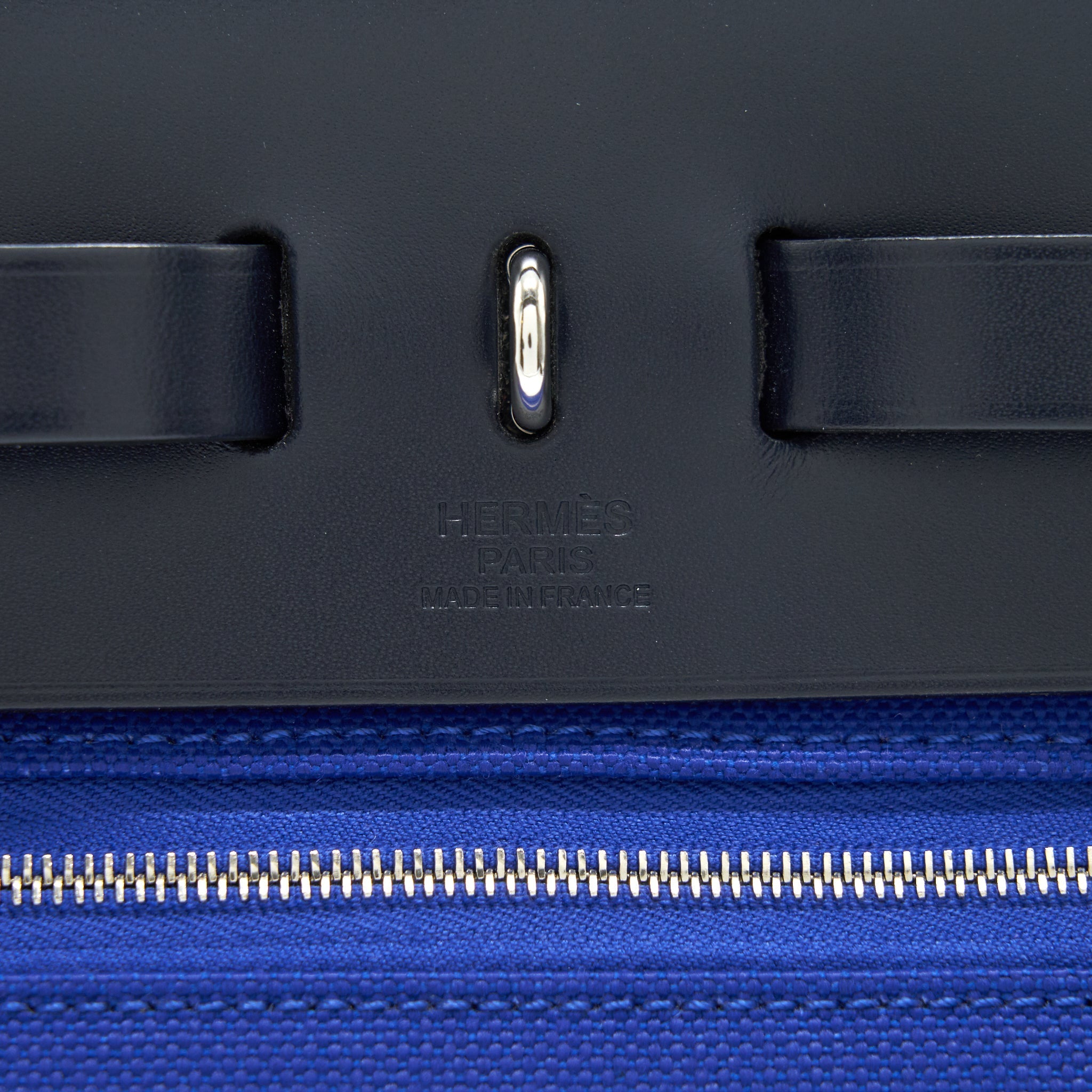 HERMES HERBAG 31 ELECTRIQUE BLUE SHW