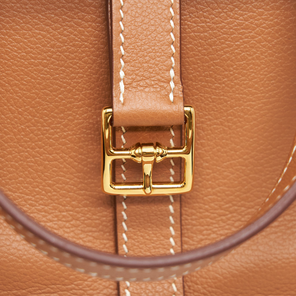 HERMES HALZAN 25 EVERCOLOR GOLD GHW