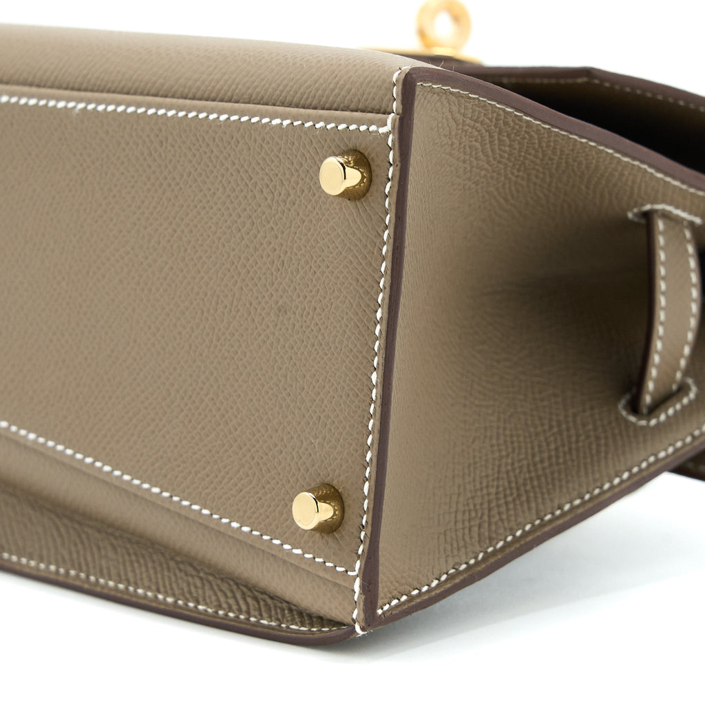 HERMES KELLY SELLIER EN DESORDRE 20 EPSOM ETOUPE GHW