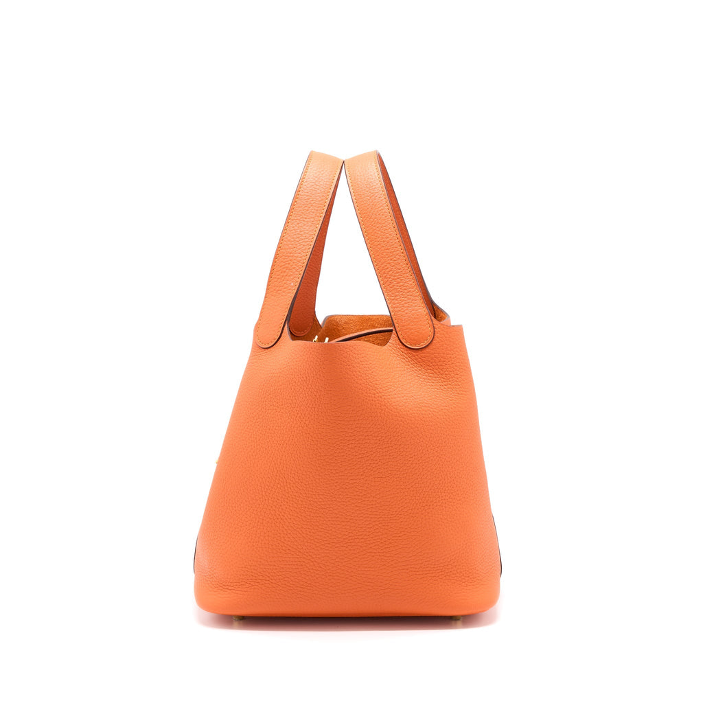 HERMES PICOTIN 22 LOCK BAG CLEMENCE 9J FEU GHW