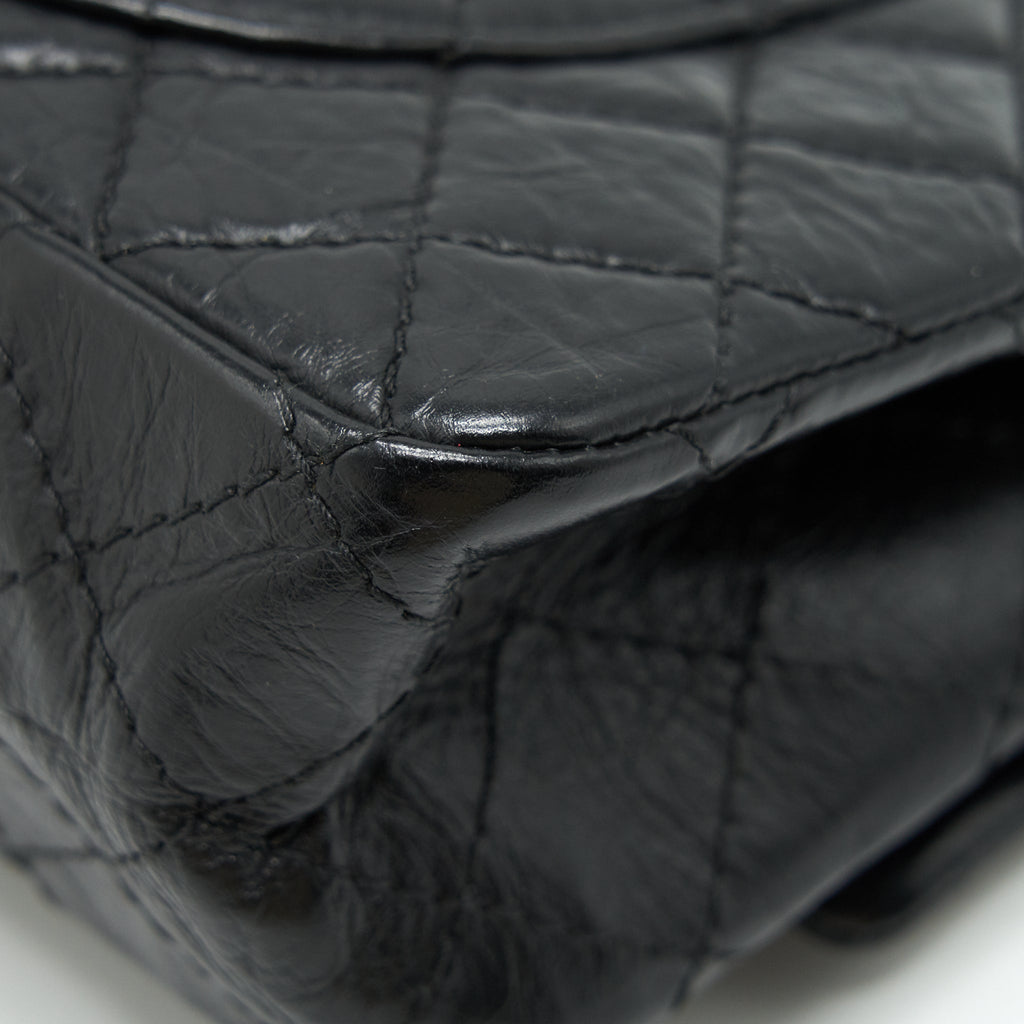 CHANEL SMALL REISSUE 2.55 HANDBAG BLACK GHW