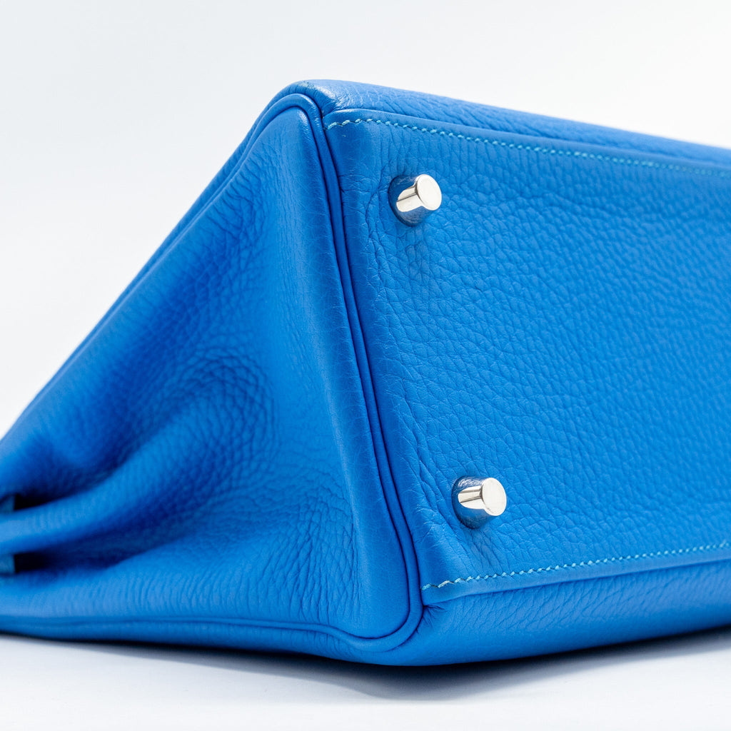 HERMES KELLY 28 CLEMENCE BLUE HYDRA SHW