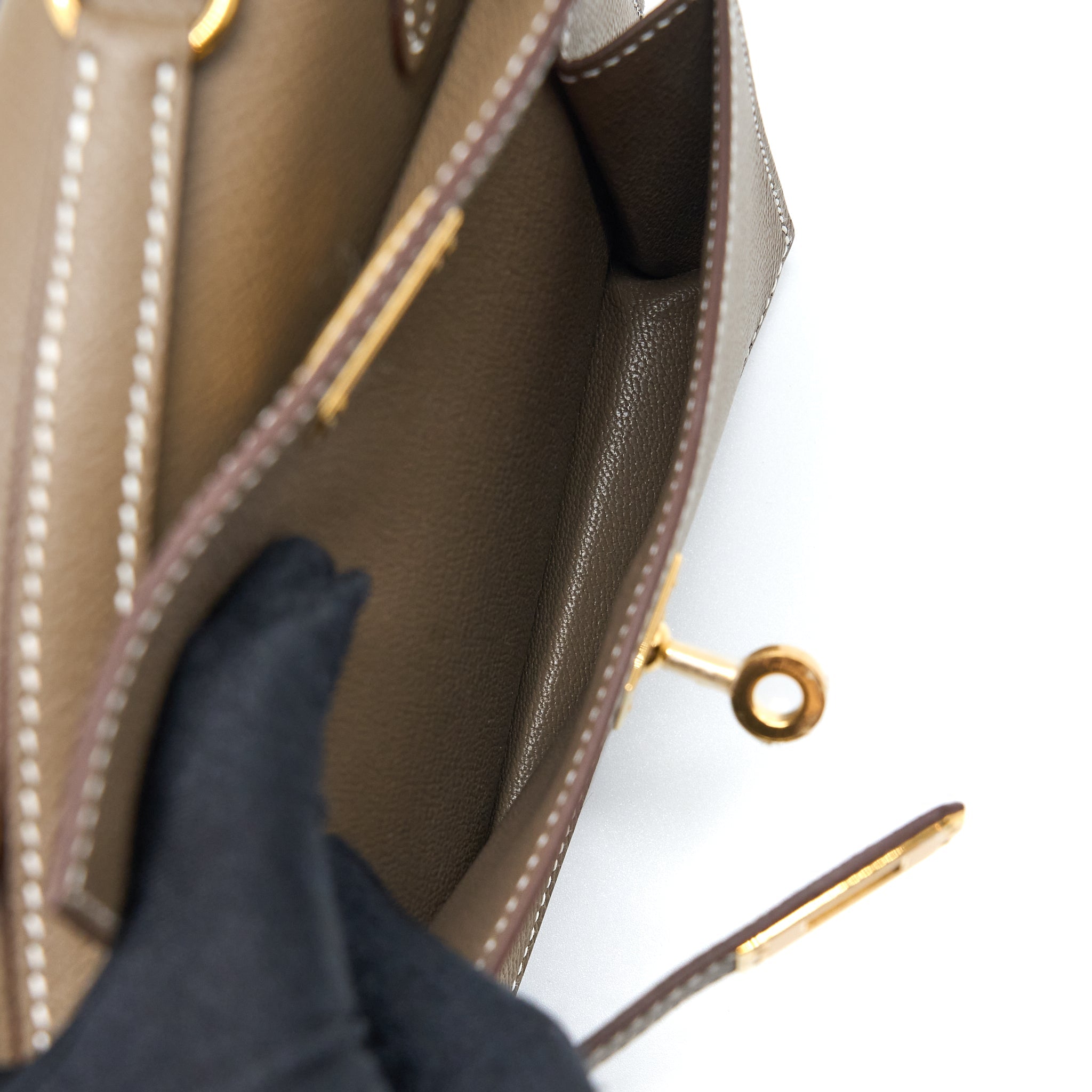 HERMES KELLY SELLIER EN DESORDRE 20 EPSOM ETOUPE GHW