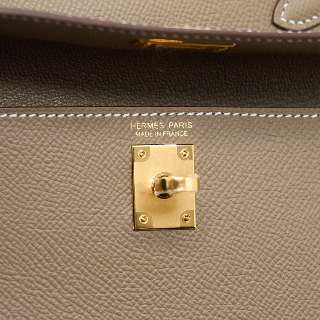 HERMES KELLY SELLIER EN DESORDRE 20 EPSOM ETOUPE GHW