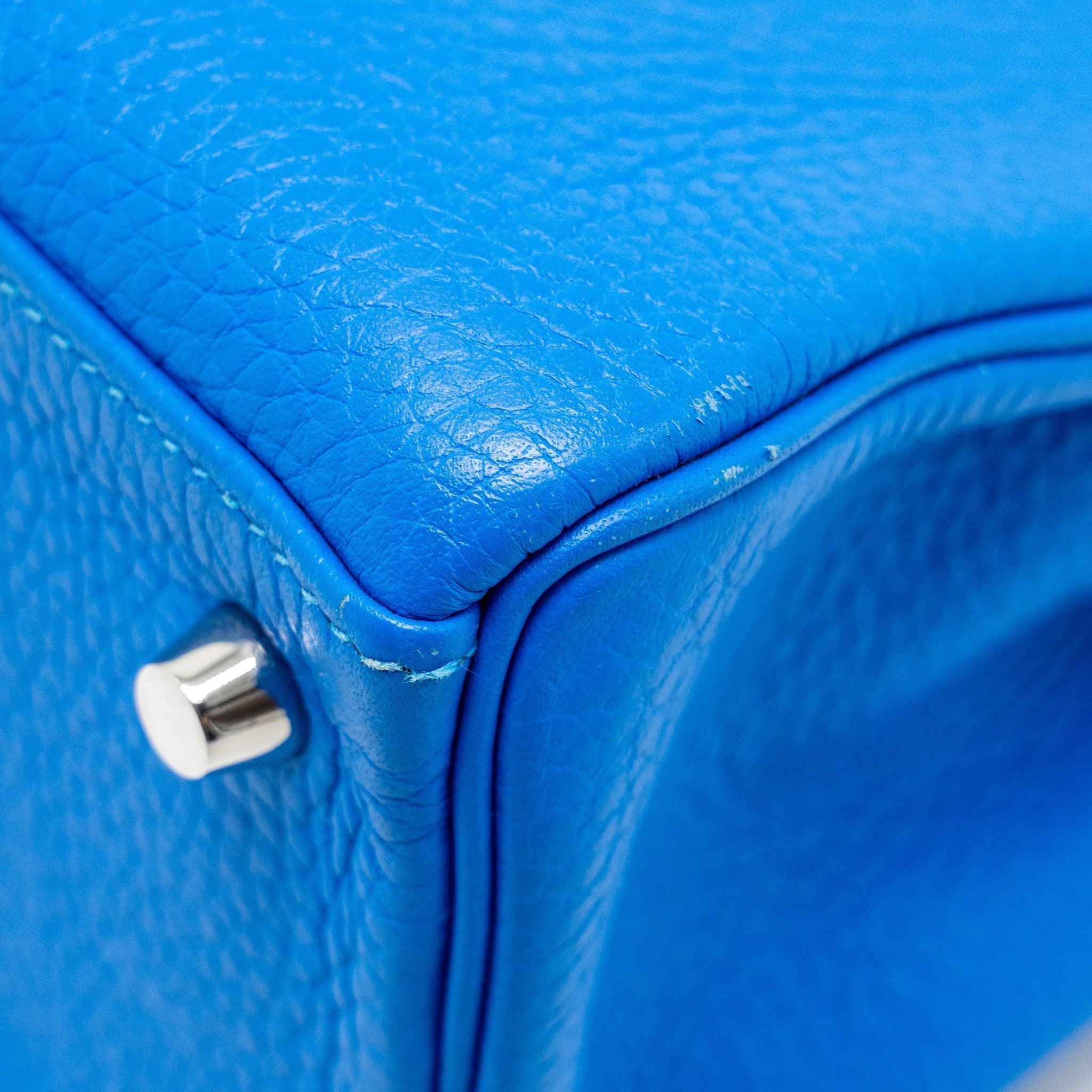 HERMES KELLY 28 CLEMENCE BLUE HYDRA SHW