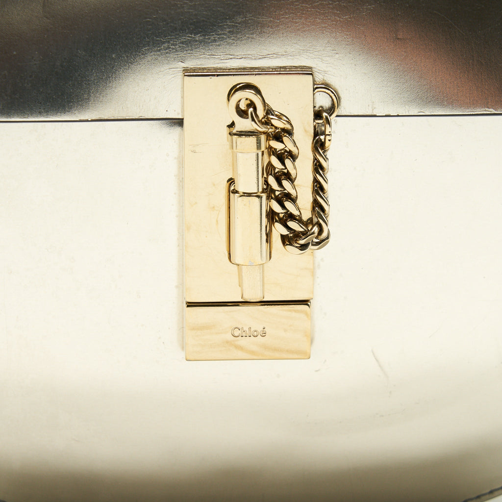 CHLOE SMALL DREW BAG METALLIC GOLD GHW