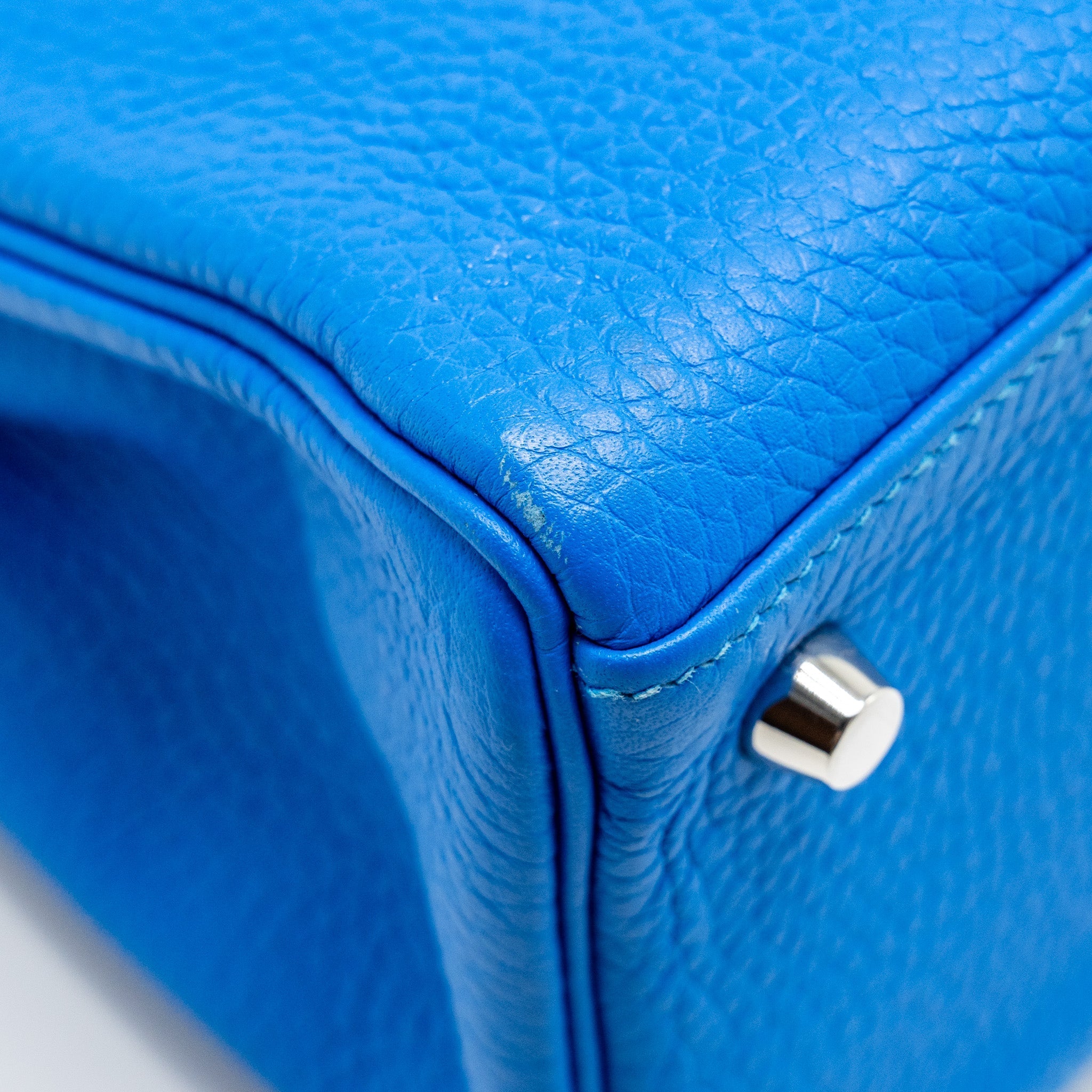 HERMES KELLY 28 CLEMENCE BLUE HYDRA SHW