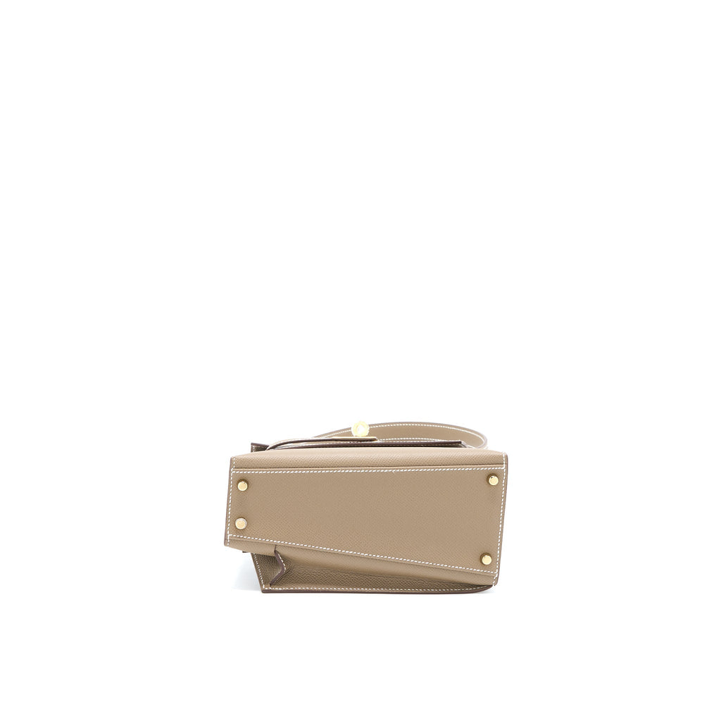 HERMES KELLY SELLIER EN DESORDRE 20 EPSOM ETOUPE GHW