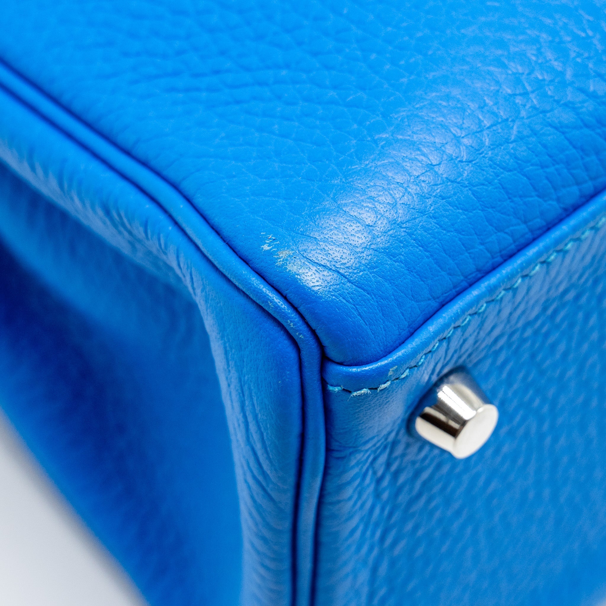 HERMES KELLY 28 CLEMENCE BLUE HYDRA SHW