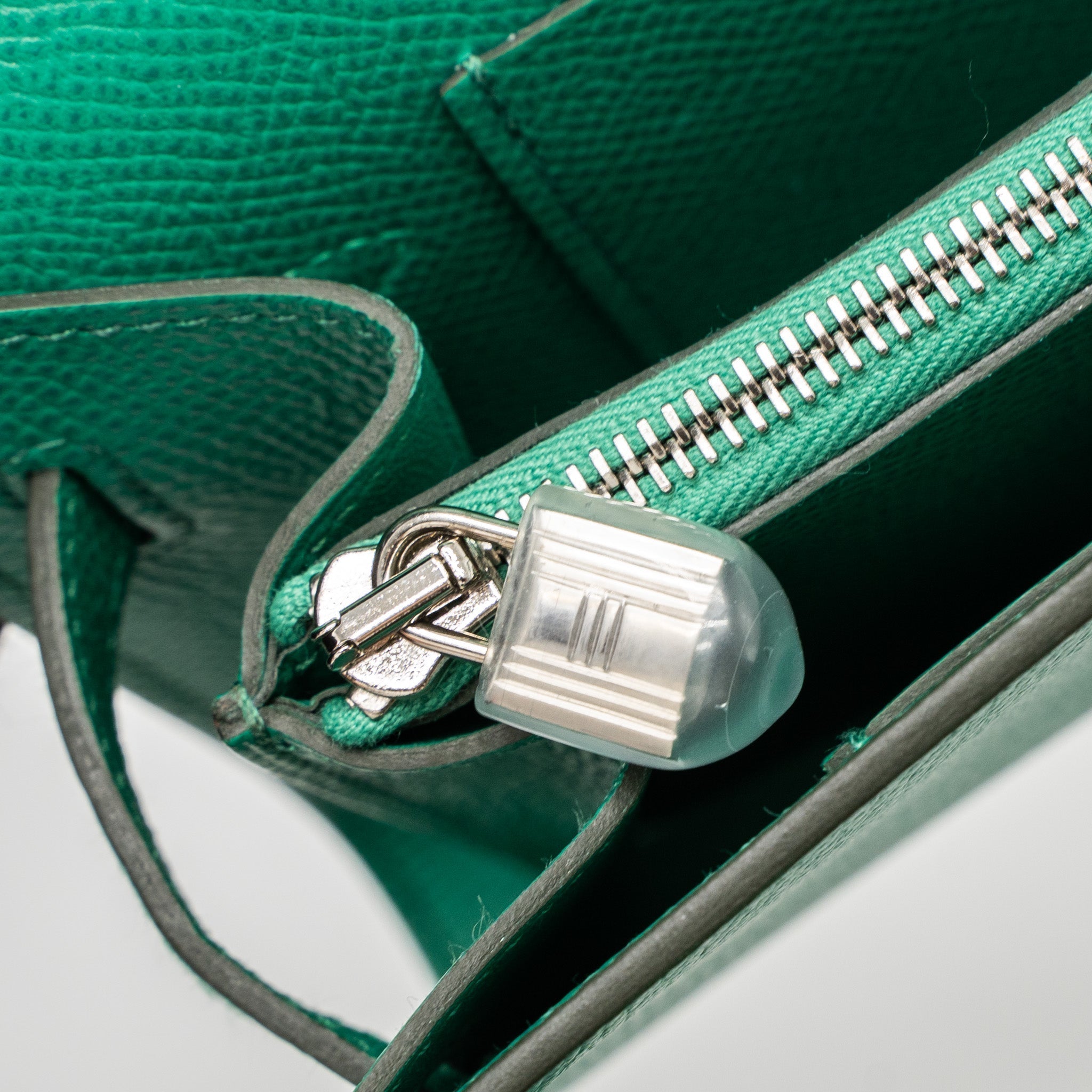 HERMES KELLY TO GO TOUCH EPSOM/ALLIGATOR VERT JADE SHW