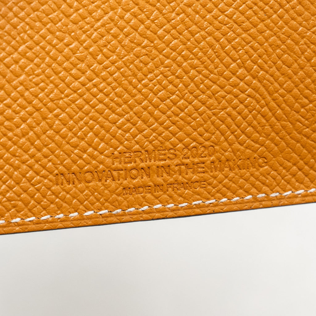 HERMES TARMAC PASSPORT HOLDER EPSOM CARAMEL SHW