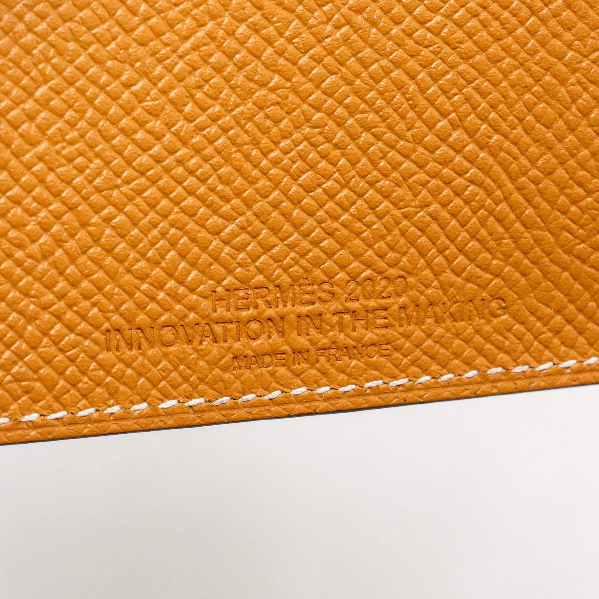 HERMES TARMAC PASSPORT HOLDER EPSOM CARAMEL SHW