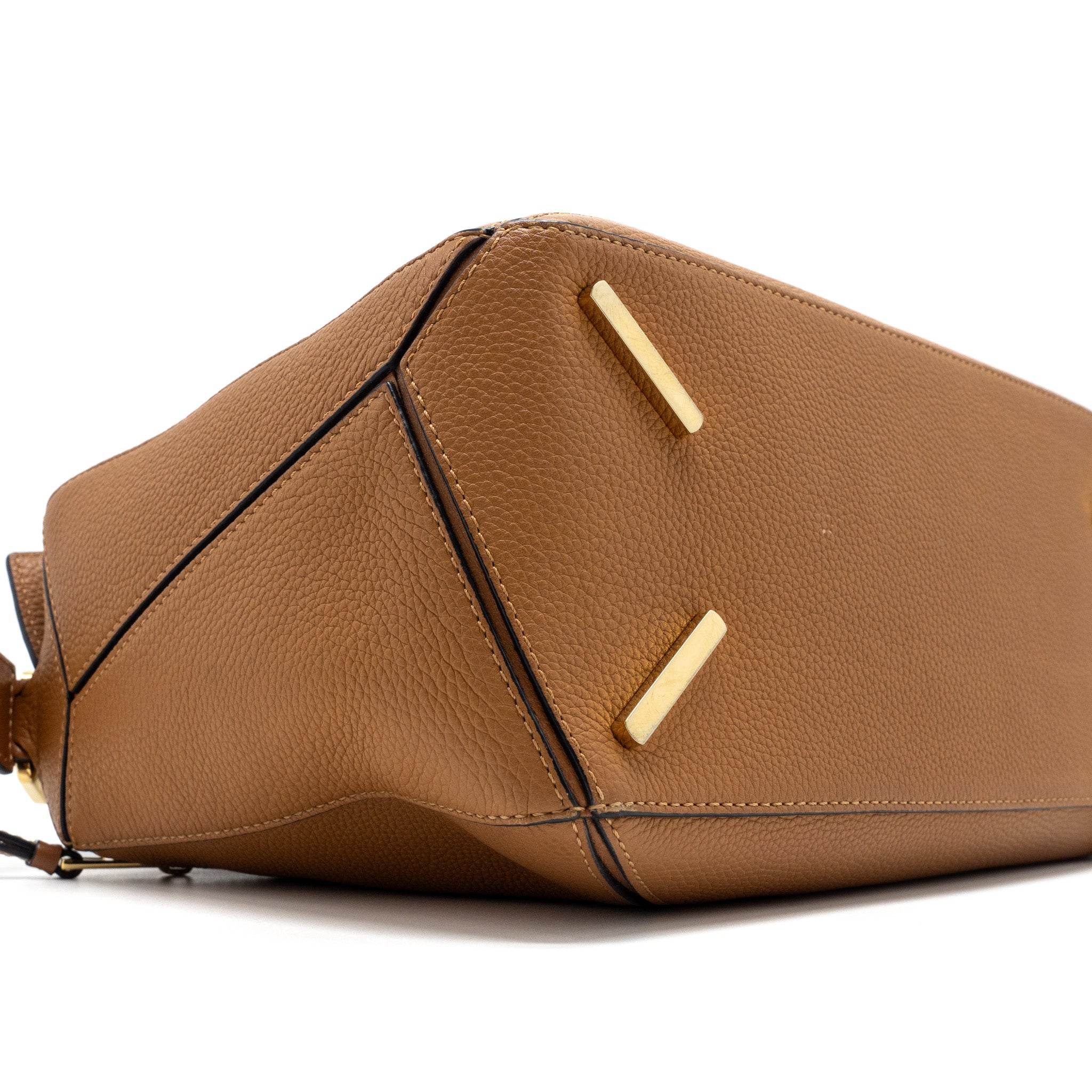 LOEWE MEDIUM PUZZLE BAG IN GRAINED CALFSKIN GOLD GHW