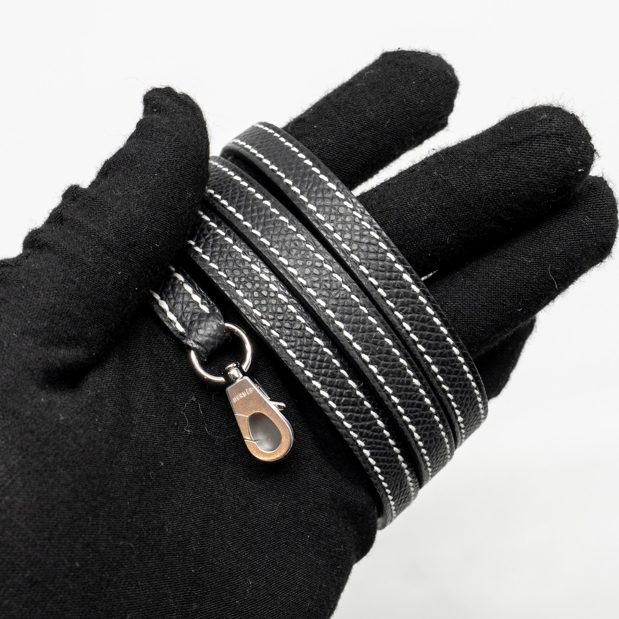 HERMES MINI KELLY II SPECIAL ORDER EPSOM BLACK/LIME SHW