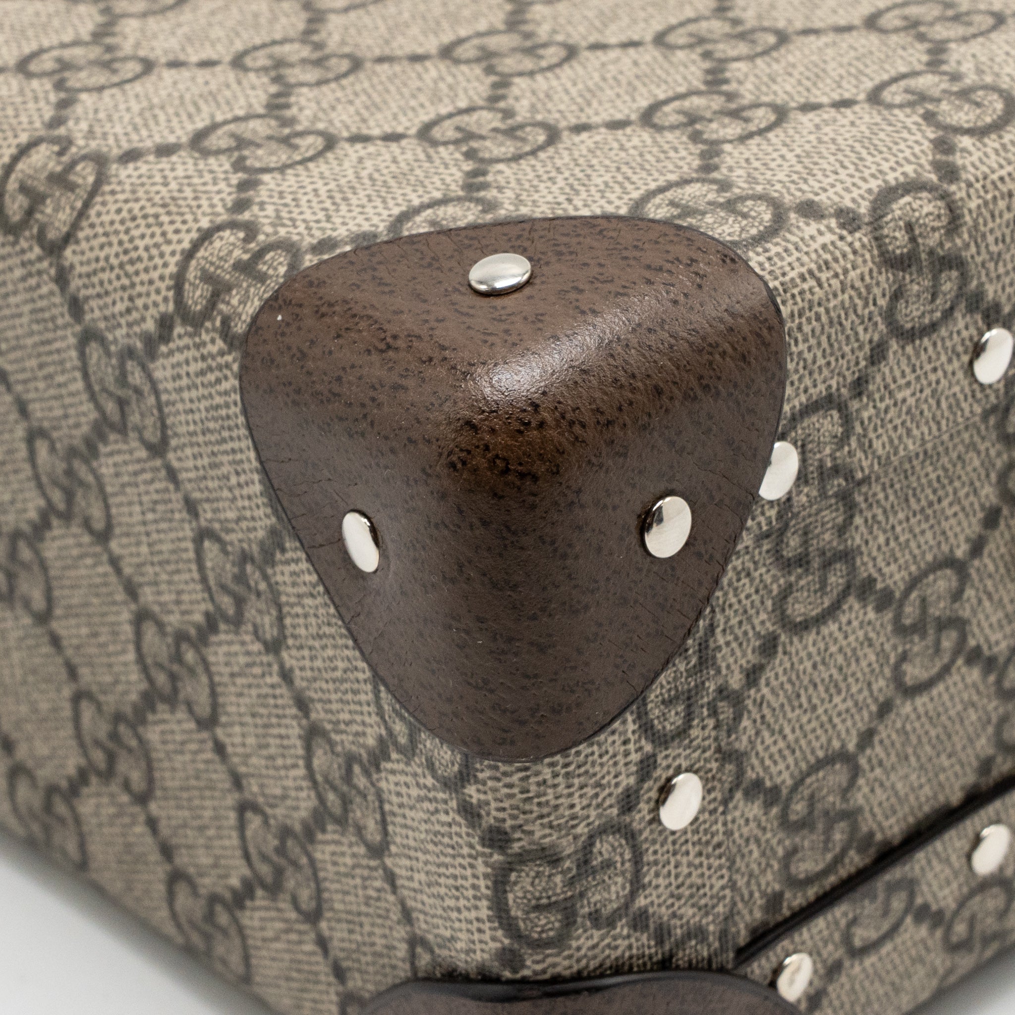 GUCCI GLOBE TROTTER GG BEAUTY CASE CANVAS BROWN SHW