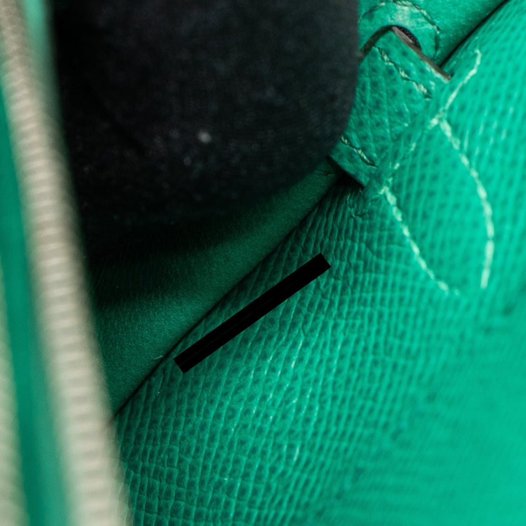 HERMES KELLY TO GO TOUCH EPSOM/ALLIGATOR VERT JADE SHW