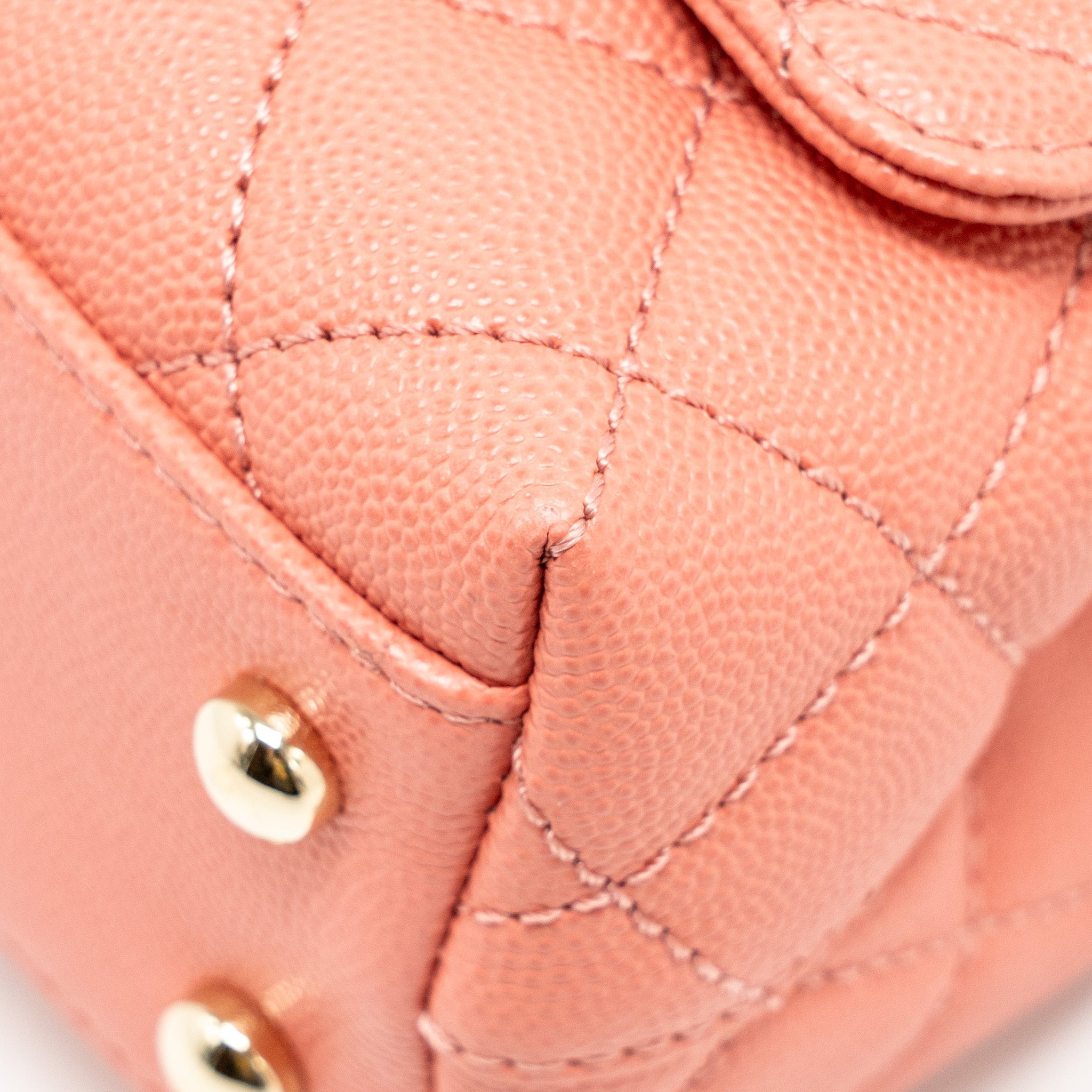 CHANEL MINI COCO HANDLE CAVIAR PINK LGHW (MICROCHIP)
