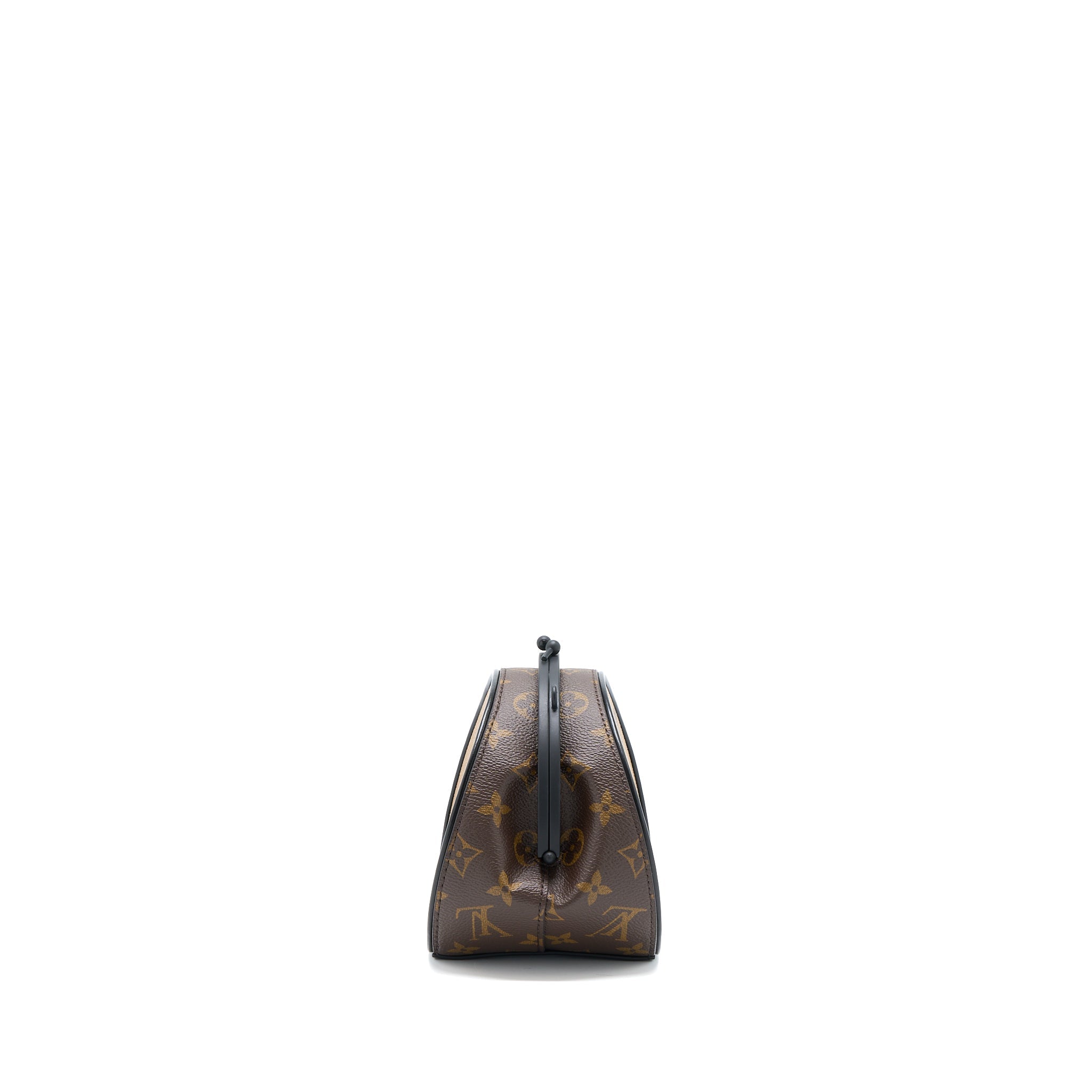 LOUIS VUITTON BOURSICOT CHAIN BAG REVERSE MONOGRAM CANVAS WITH EXTRA LV STRAP
