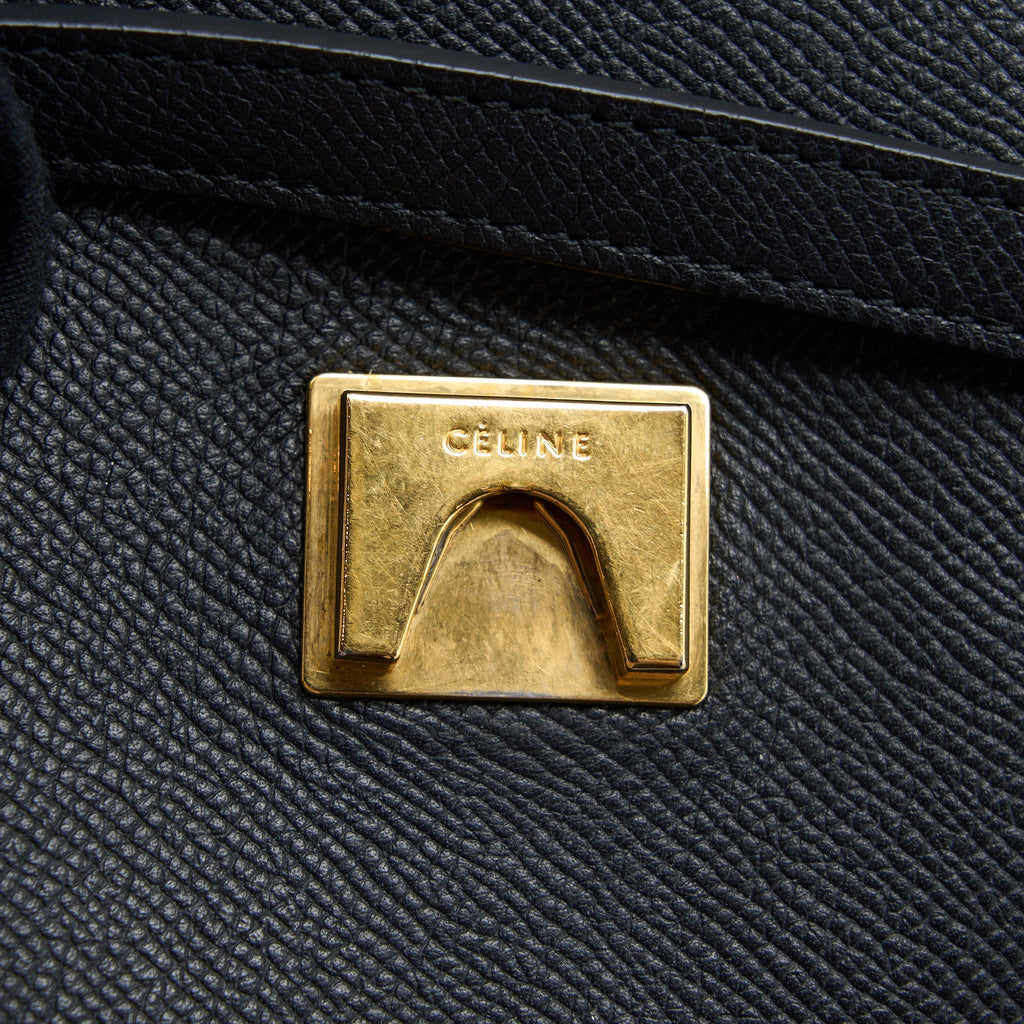 CELINE MINI BELT BAG GRAINED CALFSKIN BLACK GHW