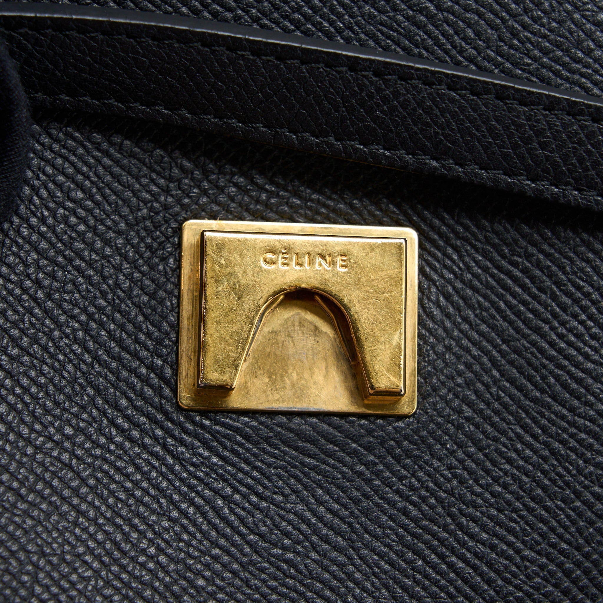 CELINE MINI BELT BAG GRAINED CALFSKIN BLACK GHW