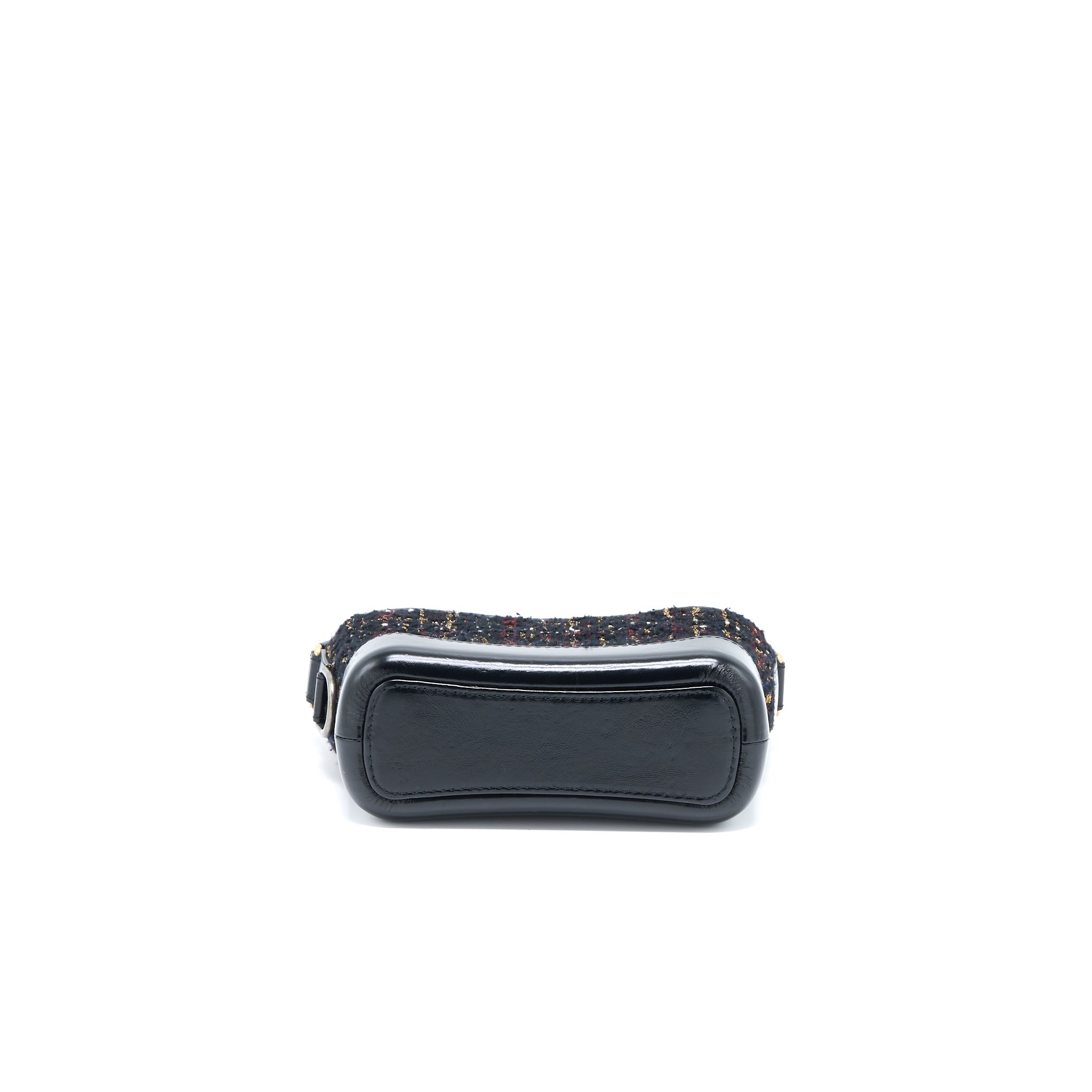 CHANEL SMALL GABRIELLE HOBO BAG TWEED/LEATHER BLACK MULTICOLOUR HARDWARE