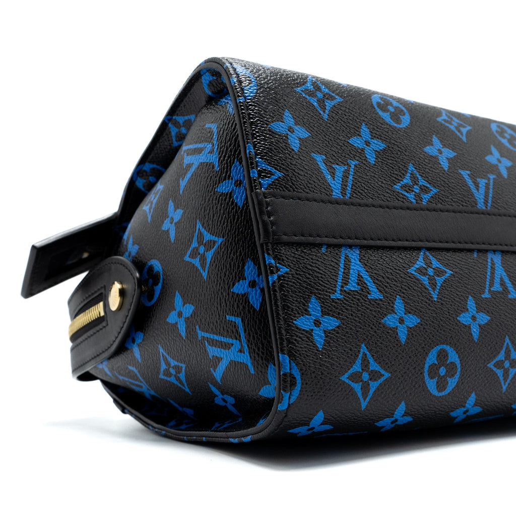 LOUIS VUITTON SPEEDY AMAZON COLOURED MONOGRAM CANVAS BLUE/BLACK GHW