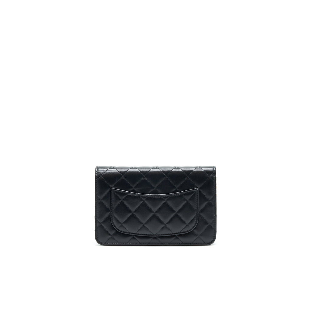 CHANEL 2021 SEASONAL WALLET ON CHAIN BLACK GHW