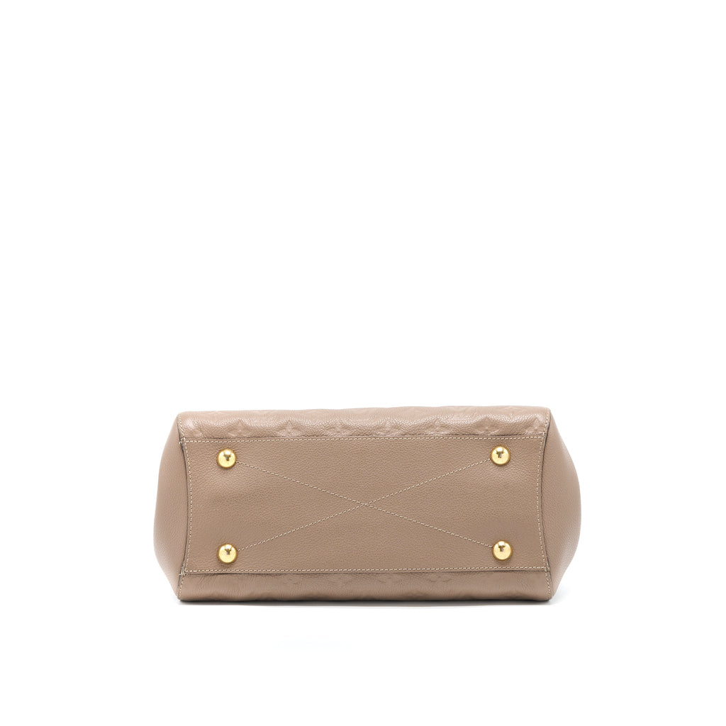 LOUIS VUITTON MONTAIGNE MM MONOGRAM EMPREINTE DARK BEIGE GHW