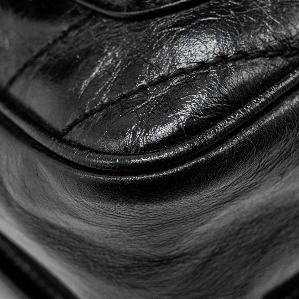 SAINT LAURENT MEDIUM NIKI CALFSKIN BLACK RUTHENIUM HARDWARE