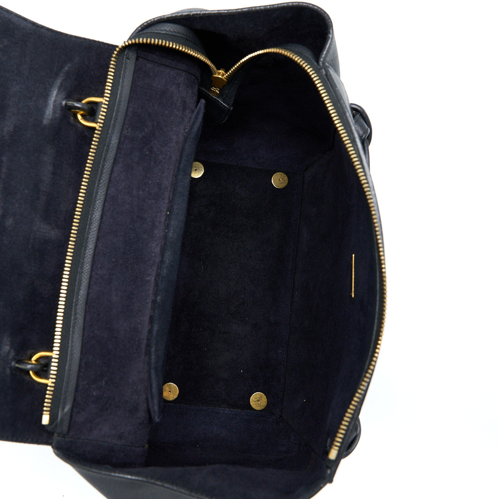 CELINE MINI BELT BAG GRAINED CALFSKIN BLACK GHW