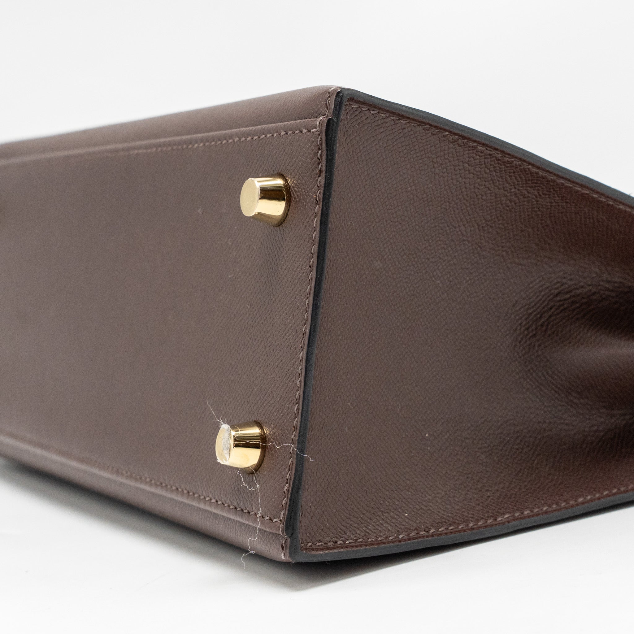 HERMES KELLY 25 MADAME MOKA GHW