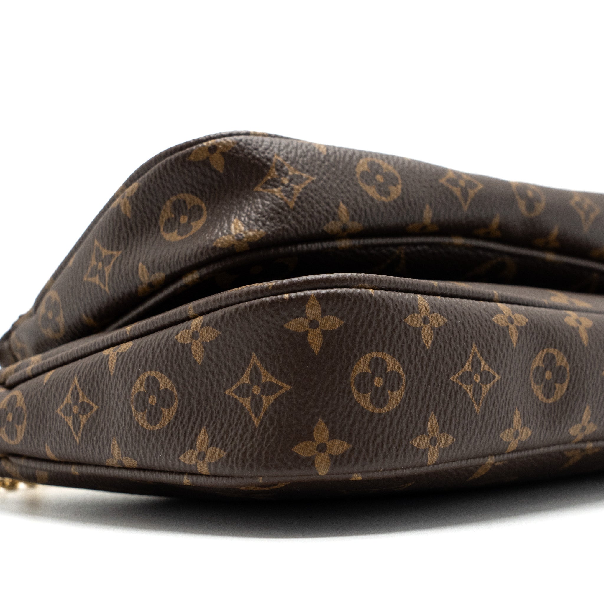 LOUIS VUITTON MULTI POCHETTE MONOGRAM CANVAS KHAKI STRAP GHW