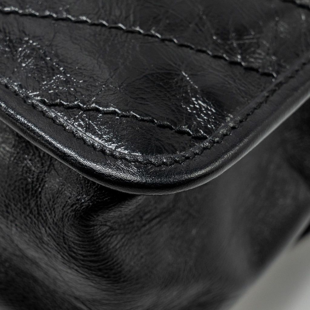 SAINT LAURENT MEDIUM NIKI CALFSKIN BLACK RUTHENIUM HARDWARE