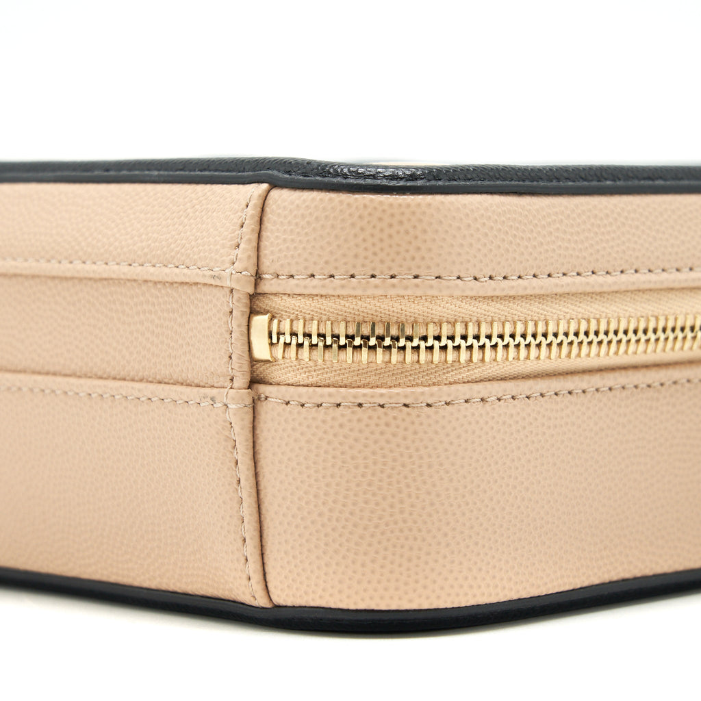 CHANEL VANITY FILIGREE CAVIAR BEIGE&BLACK LGHW