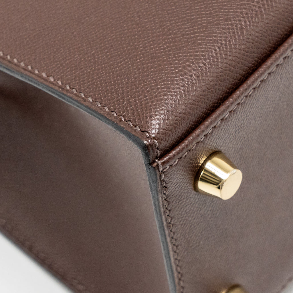 HERMES KELLY 25 MADAME MOKA GHW