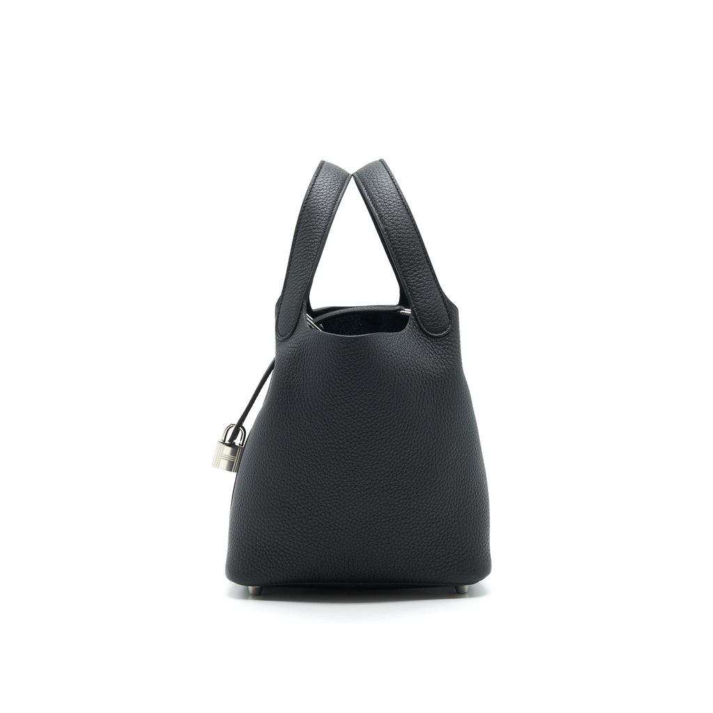 HERMES PICOTIN LOCK BAG 18 BLACK SHW