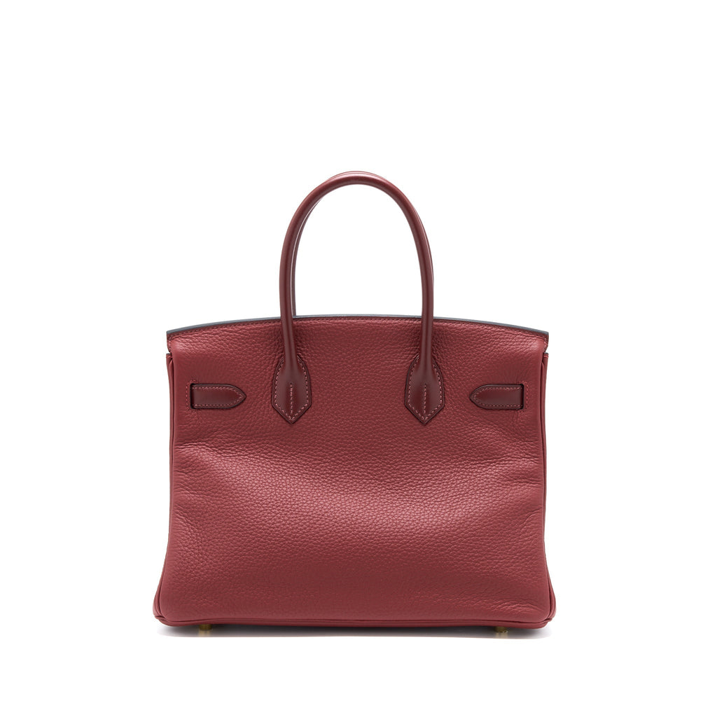HERMES BIRKIN 30 TOUCH CLEMENCE/SOMBRE ROUGH H GHW