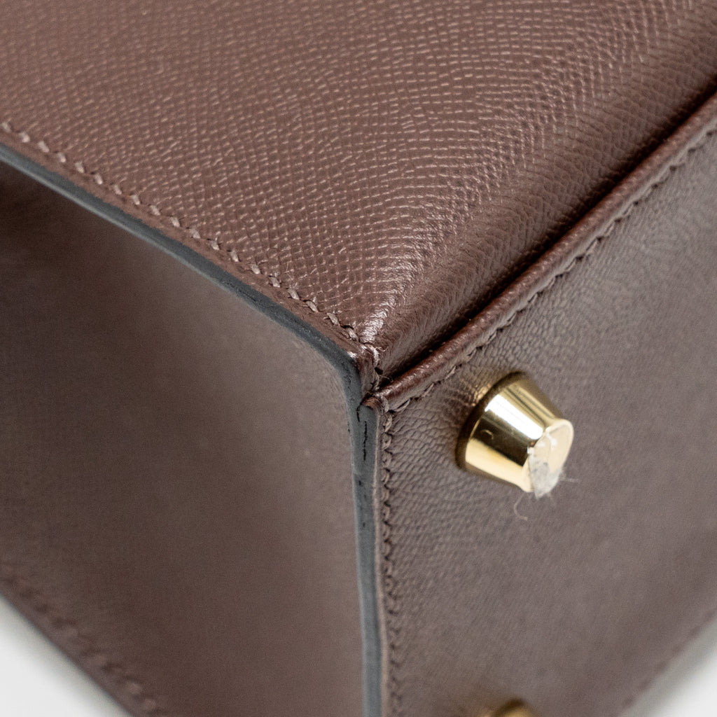 HERMES KELLY 25 MADAME MOKA GHW