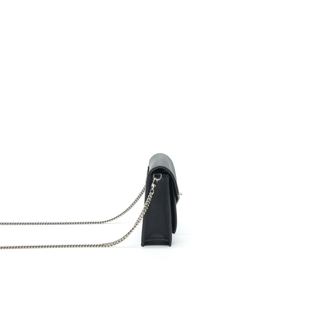 LOUIS VUITTON MYLOCKME CHAIN POCHETTE IN BLACK