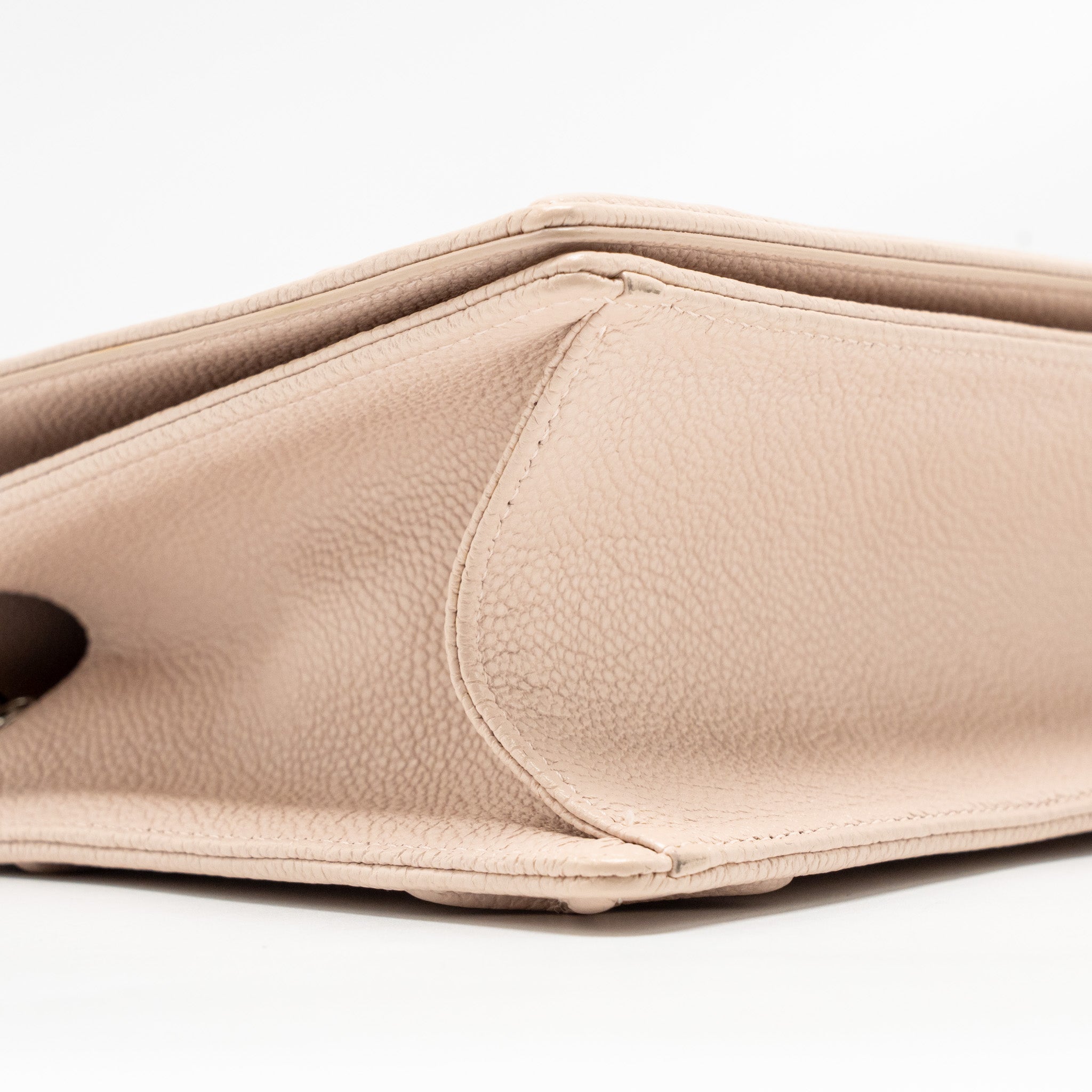 DIOR MEDIUM DIORAMA GRAINED CALFSKIN LIGHT PINK SHW