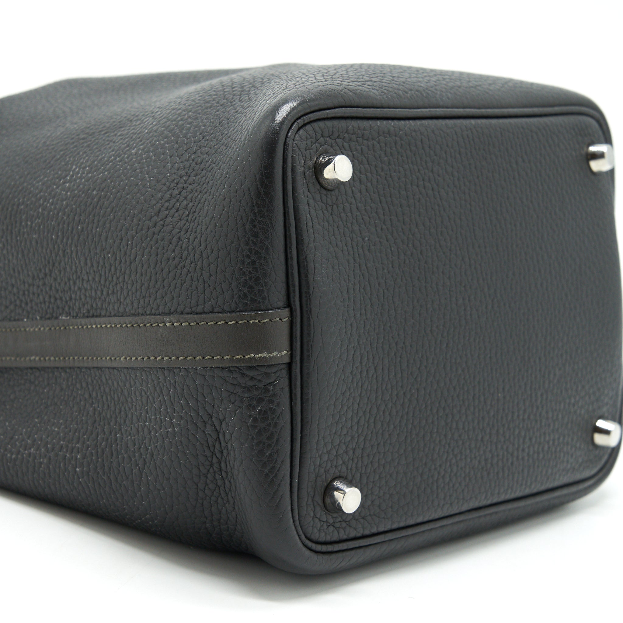 HERMES PICOTIN 18 LOCK BAG DARK GREY SHW