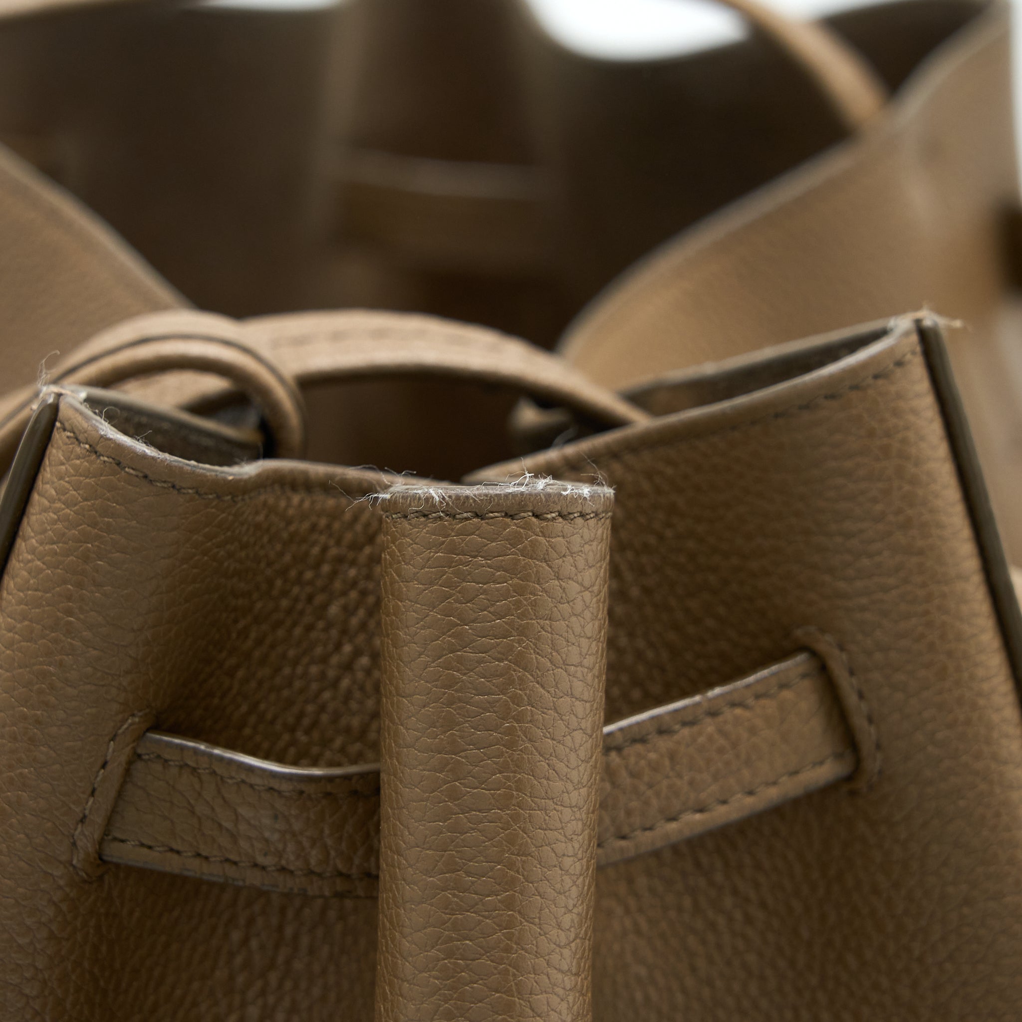 CELINE SMALL CABAS PHANTOM CALFSKIN TAUPE SHW