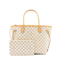 LOUIS VUITTON NEVERFULL MM DAMIER AZUR CANVAS GHW