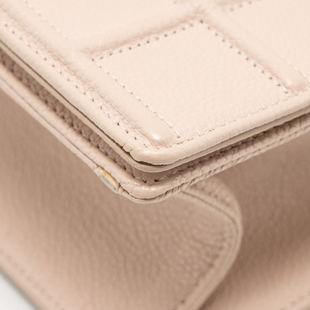 DIOR MEDIUM DIORAMA GRAINED CALFSKIN LIGHT PINK SHW