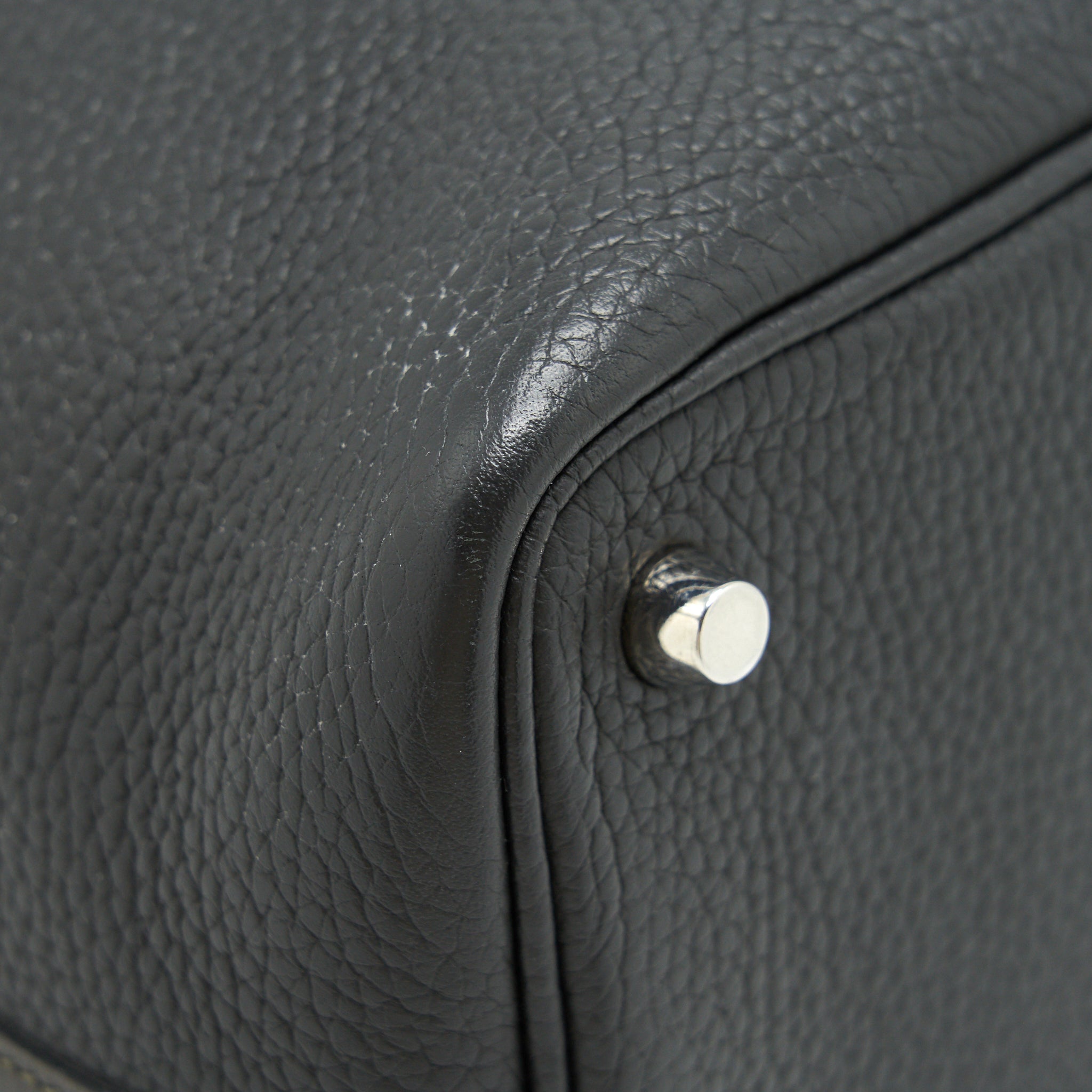 HERMES PICOTIN 18 LOCK BAG DARK GREY SHW