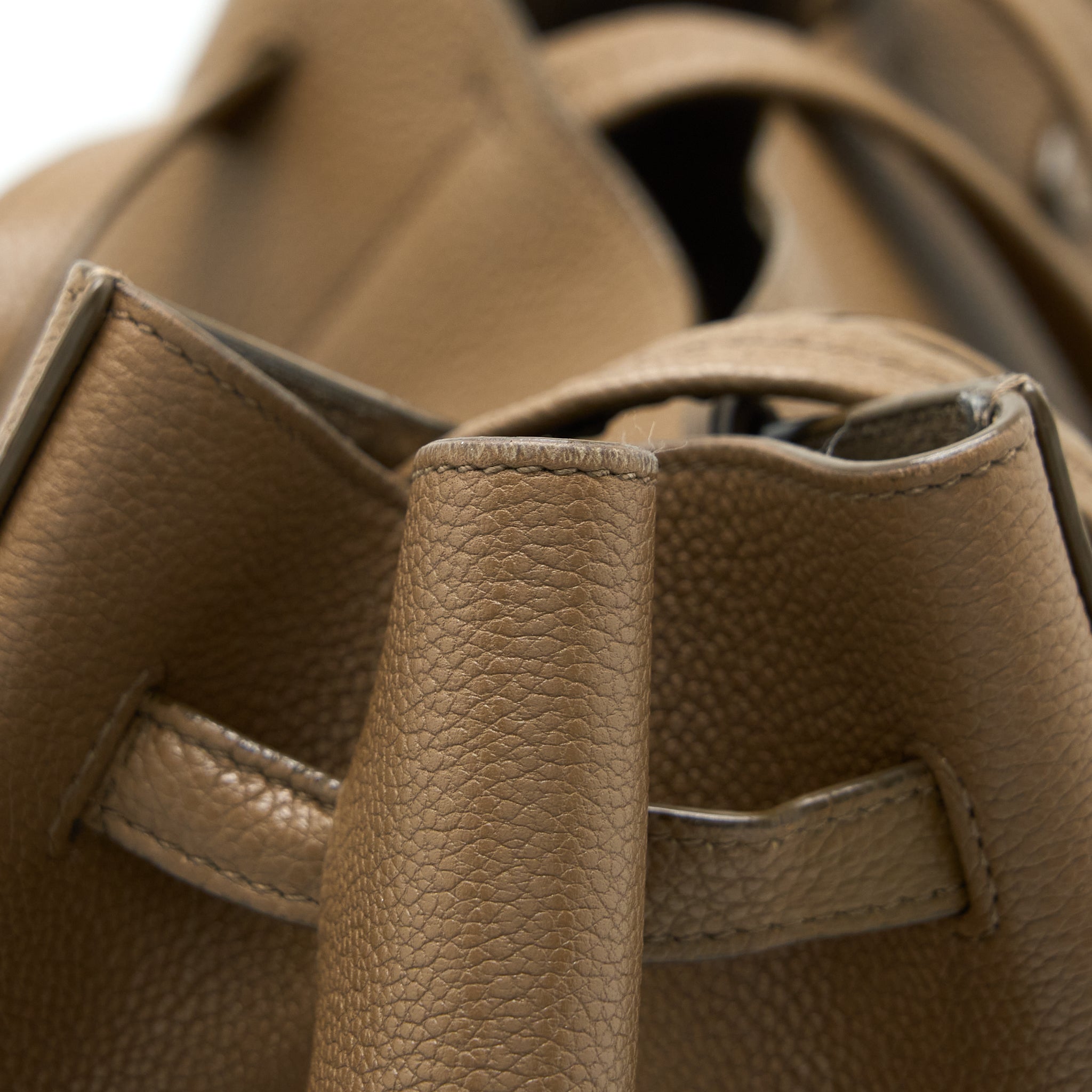 CELINE SMALL CABAS PHANTOM CALFSKIN TAUPE SHW