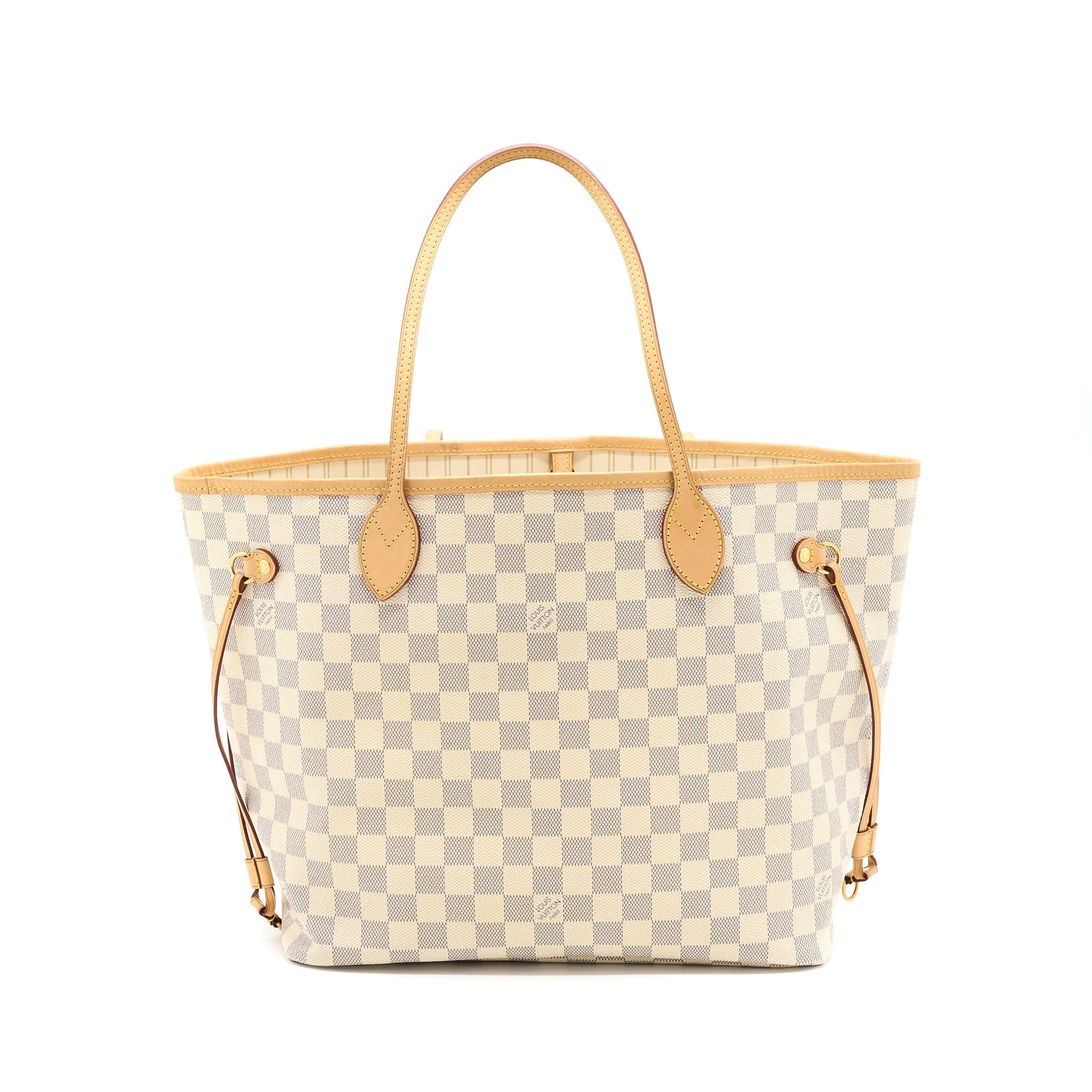 LOUIS VUITTON NEVERFULL MM DAMIER AZUR CANVAS GHW