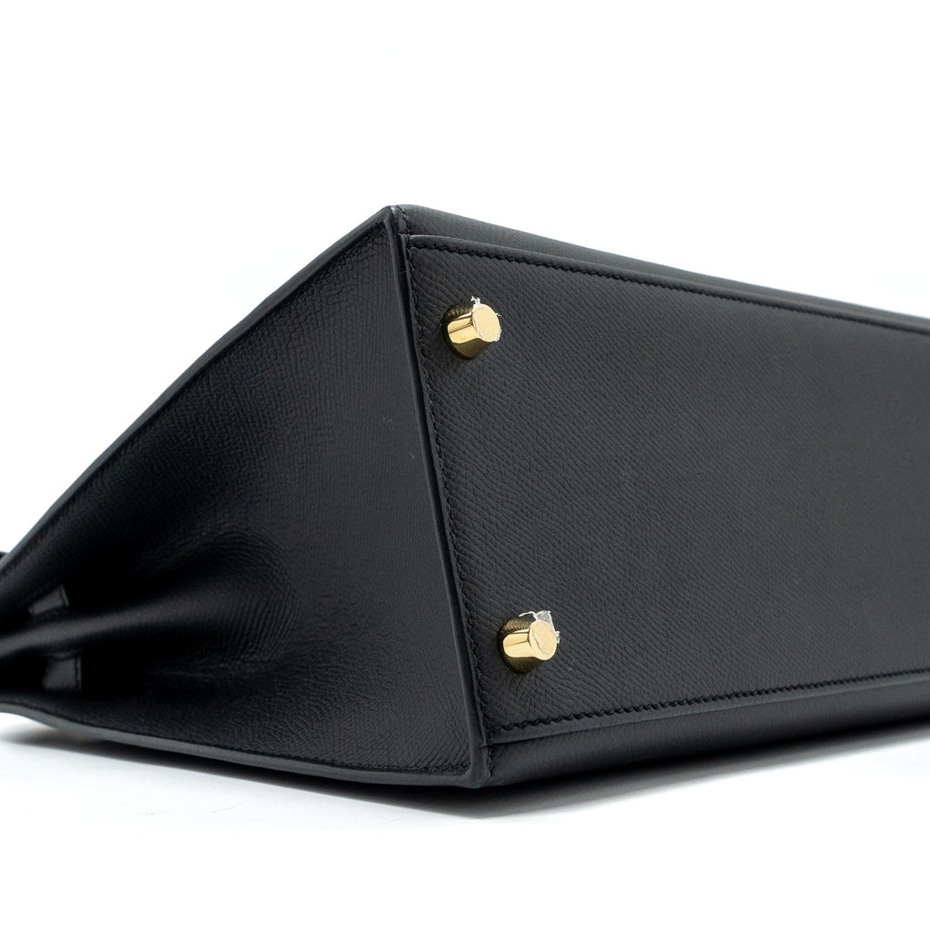 HERMES KELLY 28 EPSOM BLACK GHW