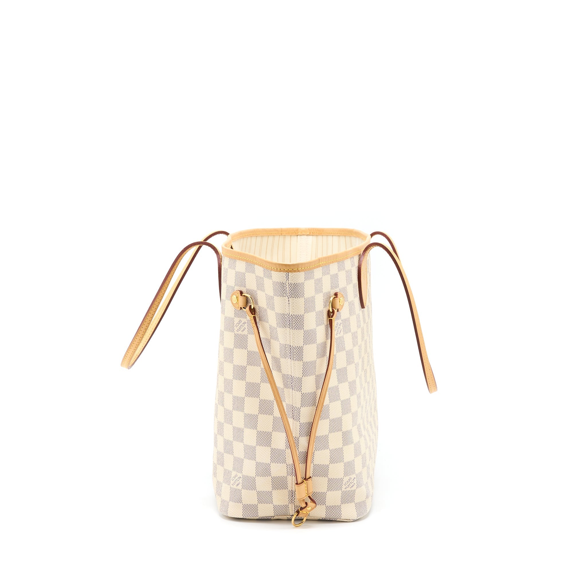 LOUIS VUITTON NEVERFULL MM DAMIER AZUR CANVAS GHW