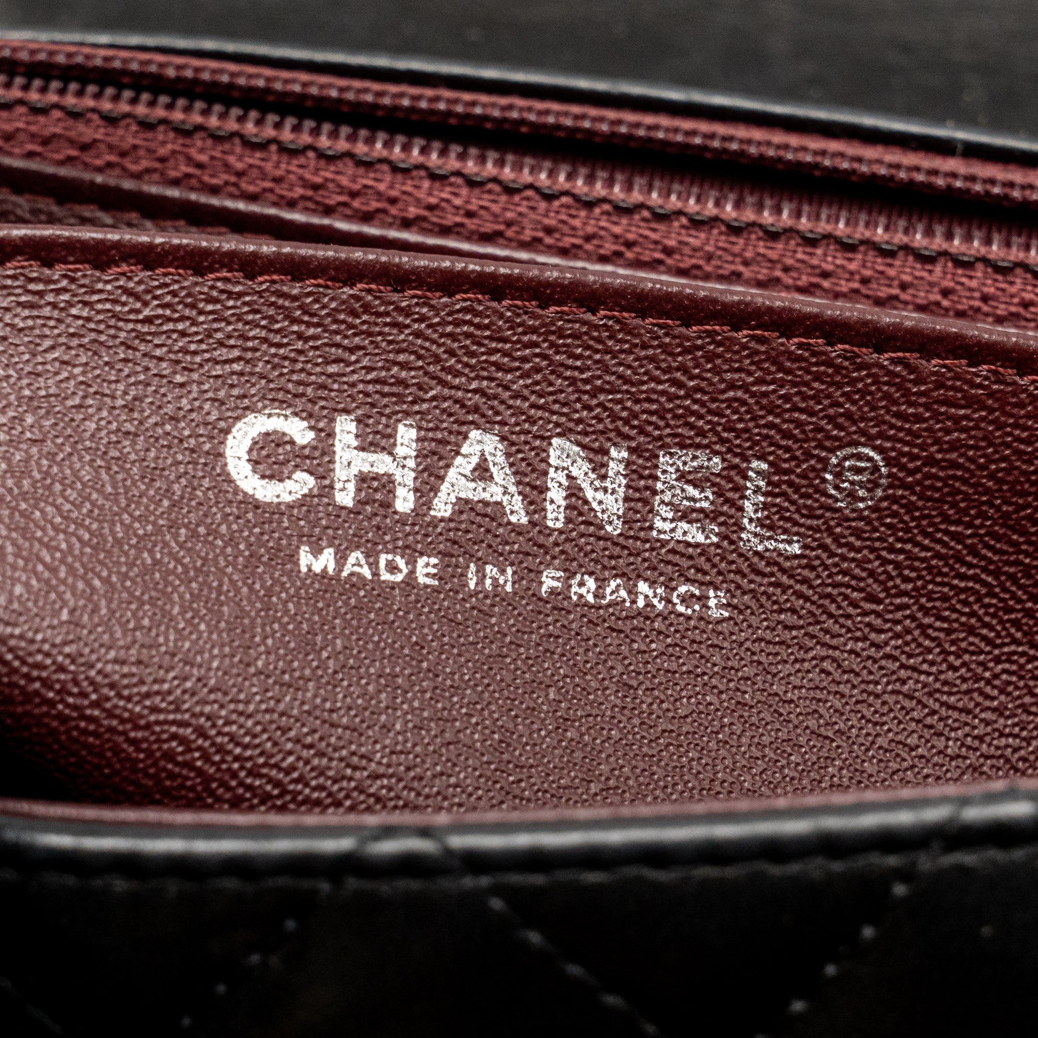CHANEL CLASSIC MINI SQUARE FLAP BAG LAMBSKIN BLACK SHW
